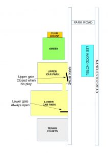 Buxton Park Bowling Club layout